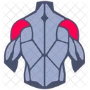 Hombro hacia atrás  Icono