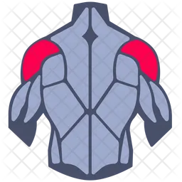 Hombro hacia atrás  Icono
