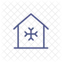 Home Winter House Icon