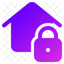 Home Padlock Real Estate Icon