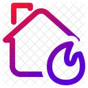 Home Fire Flame Icon