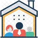 Family Home Standing Icon