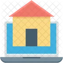 Home Laptop Online Icon