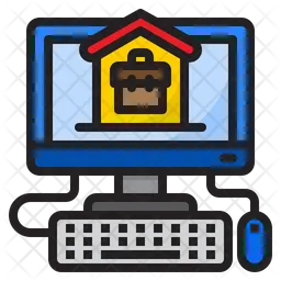 Work Form Home  Icon