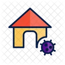 Virus House Icon