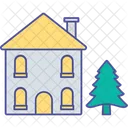 Home New Year House Icon