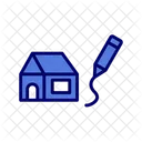 Home House Drawing Icon