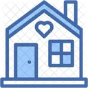 Home Shelter Heart Icon