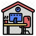 Home Working Office Icon