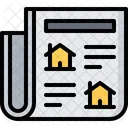 News Newspaper Building Icon