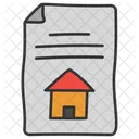 Home Loan Agreement Real Estate Document Home Lease Icon