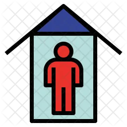 Home alone Icon - Download in Colored Outline Style