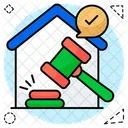 Home Auction Home Bid House Auction Icon