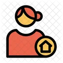 Privatbenutzer Privatprofil Frauenprofil Symbol