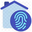 Biometrische Daten für zu Hause  Symbol