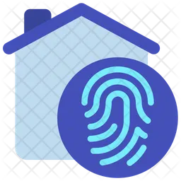 Biometrische Daten für zu Hause  Symbol