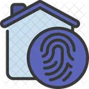 Biometrische Daten für zu Hause  Symbol