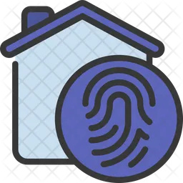 Biometrische Daten für zu Hause  Symbol