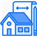 House Building Size Icon