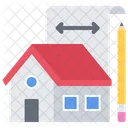 House Building Size Icon