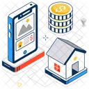 Home Booking House Online Icon