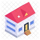 Mansion Bungalow Home Building Icon