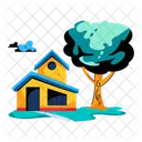 House Building Home Building Cottage Icon