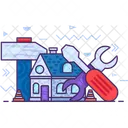 Home building, construction and renovation  アイコン