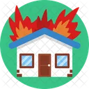 Protest House Fire Icon