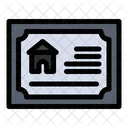 Home Certificate Home Agreement Home Contract Icon