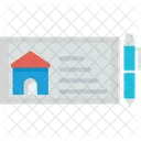 Home Cheque Mortgage Cheque Loan Icon