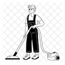 Home Cleaning Housework Housekeeping Icon