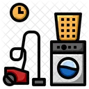 Home Cleaning Time  Icon