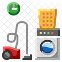 Home Cleaning Time  Icon
