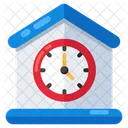 Home Clock Timepiece Timekeeping Device Icon