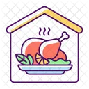 Home cooked meals  Icon