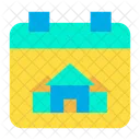 House Done Date Calendar Schedule Icon