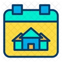 House Done Date Calendar Schedule Icon