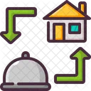Delivery Food Home Icon