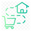 Home Delivery Logistics Shipping And Delivery Icon