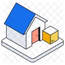 Cargo Shipping House Icon