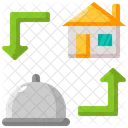 Delivery Food Home Icon