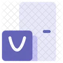 Thermal Bag Food Delivery Shipping Icon