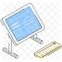 Home Design Presentation Architectural Plan Icon