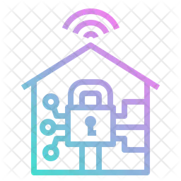 Digitale Sicherheit für Zuhause  Symbol