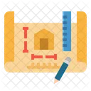 Home Wide House Icon