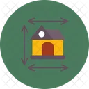 Home Dimensions Construction Plan Icon