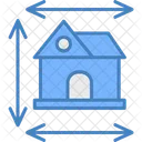 Home Dimensions Construction Plan Icon