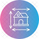 Home Dimensions Construction Plan Icon