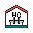 Home Dinner Color Icon
